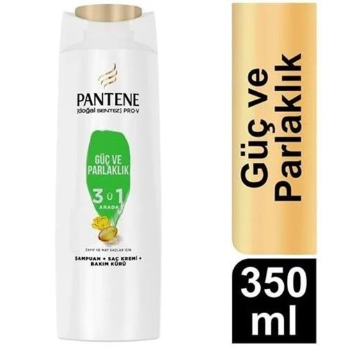 Pantene Şampuan 350 Ml 3in1 Güçlü ve Parlak