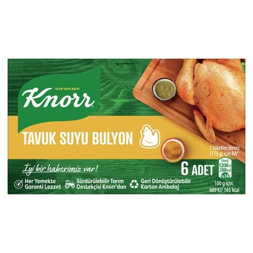 Knorr Tavuk Suyu Bulyon 6’lı 60 Gr