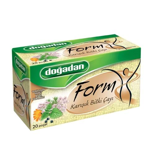 Doğadan Form Sade Bitki Çay 20 Li 36 Gr