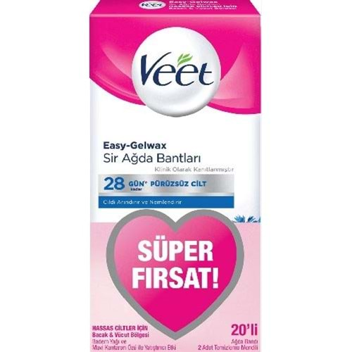 Veet Pure Ağda Bandı Süper Fırsat 20 Adet